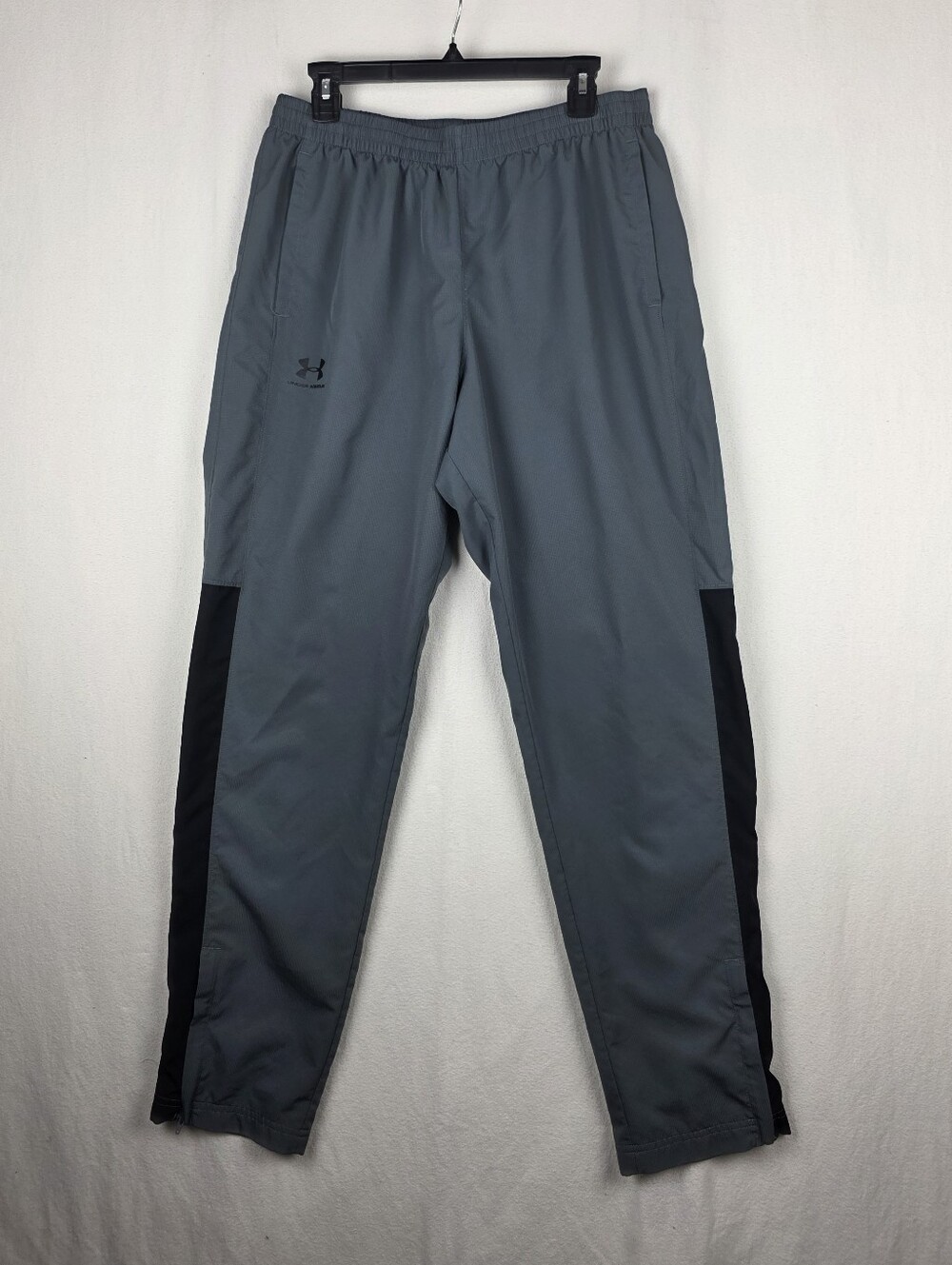 Under Armour Mens Gray Track Pants Polyester